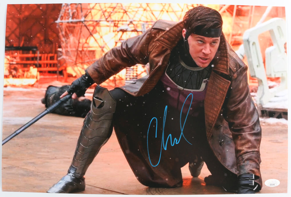 Channing Tatum as Remy LeBeau / Gambit in Deadpool & Wolverine (JSA) Signed 12x18 Photo