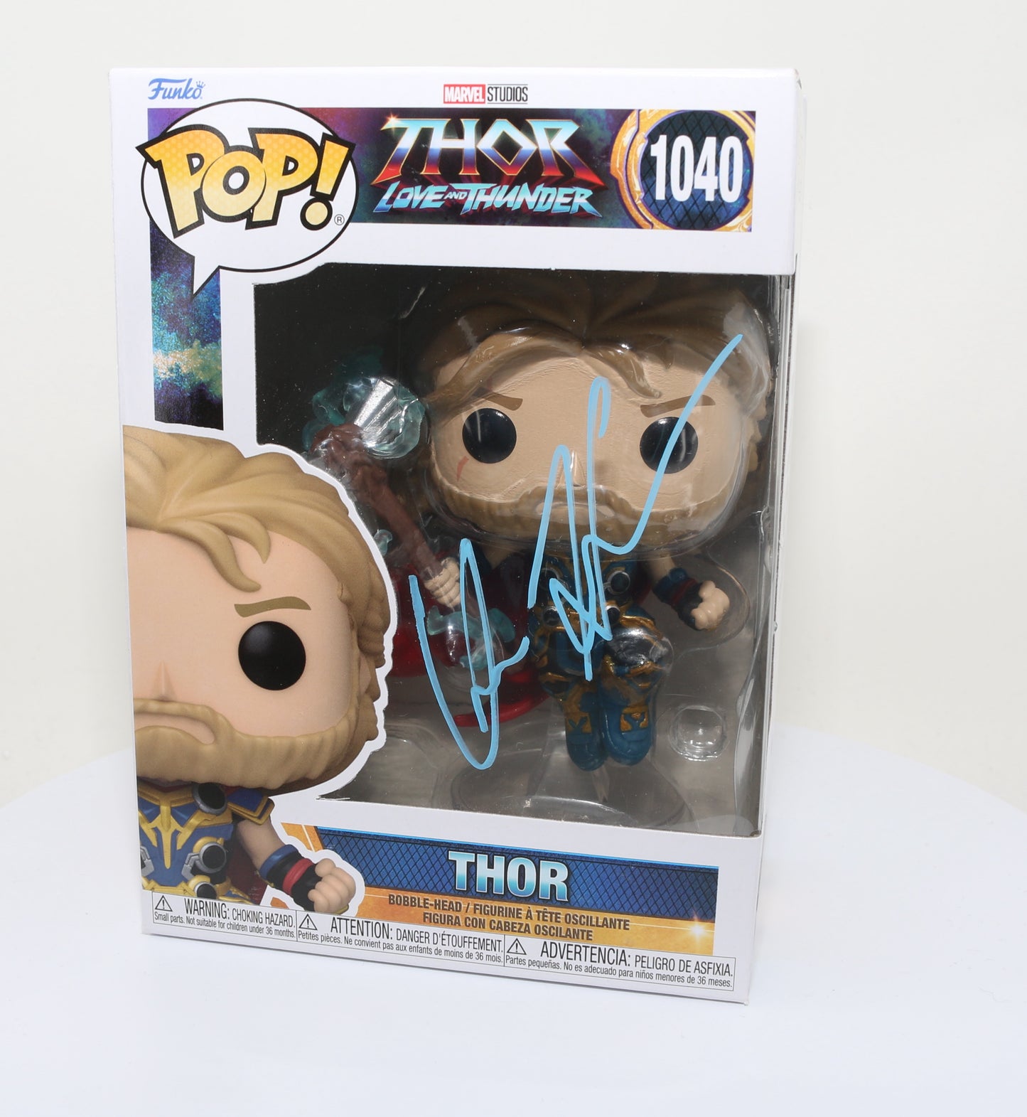 
                  
                    Chris Hemsworth as Thor in Thor: Love and Thunder (SWAU) Signed Funko POP! #1040
                  
                