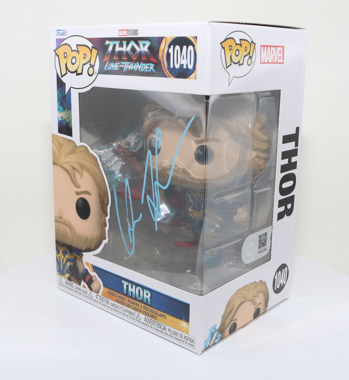 
                  
                    Chris Hemsworth as Thor in Thor: Love and Thunder (SWAU) Signed Funko POP! #1040
                  
                