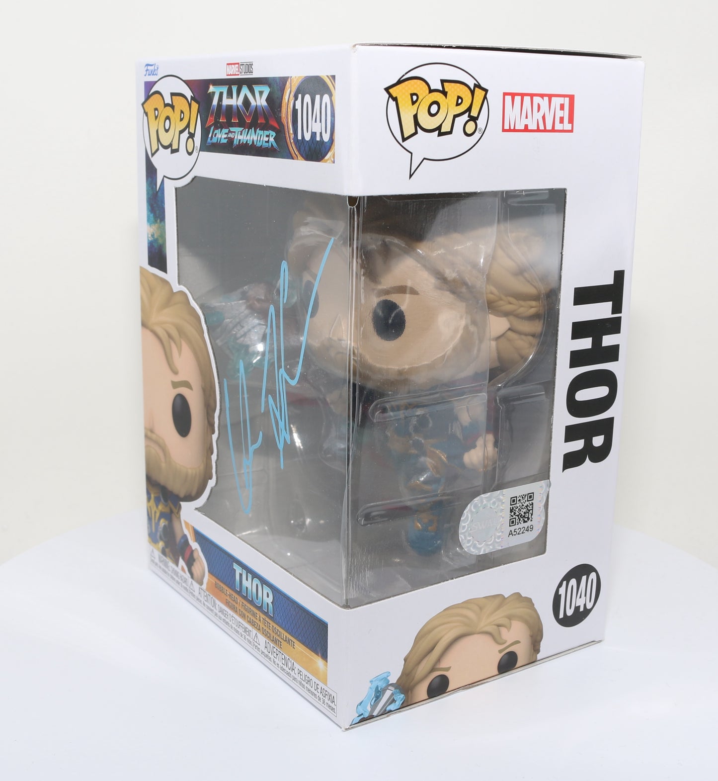 
                  
                    Chris Hemsworth as Thor in Thor: Love and Thunder (SWAU) Signed Funko POP! #1040
                  
                