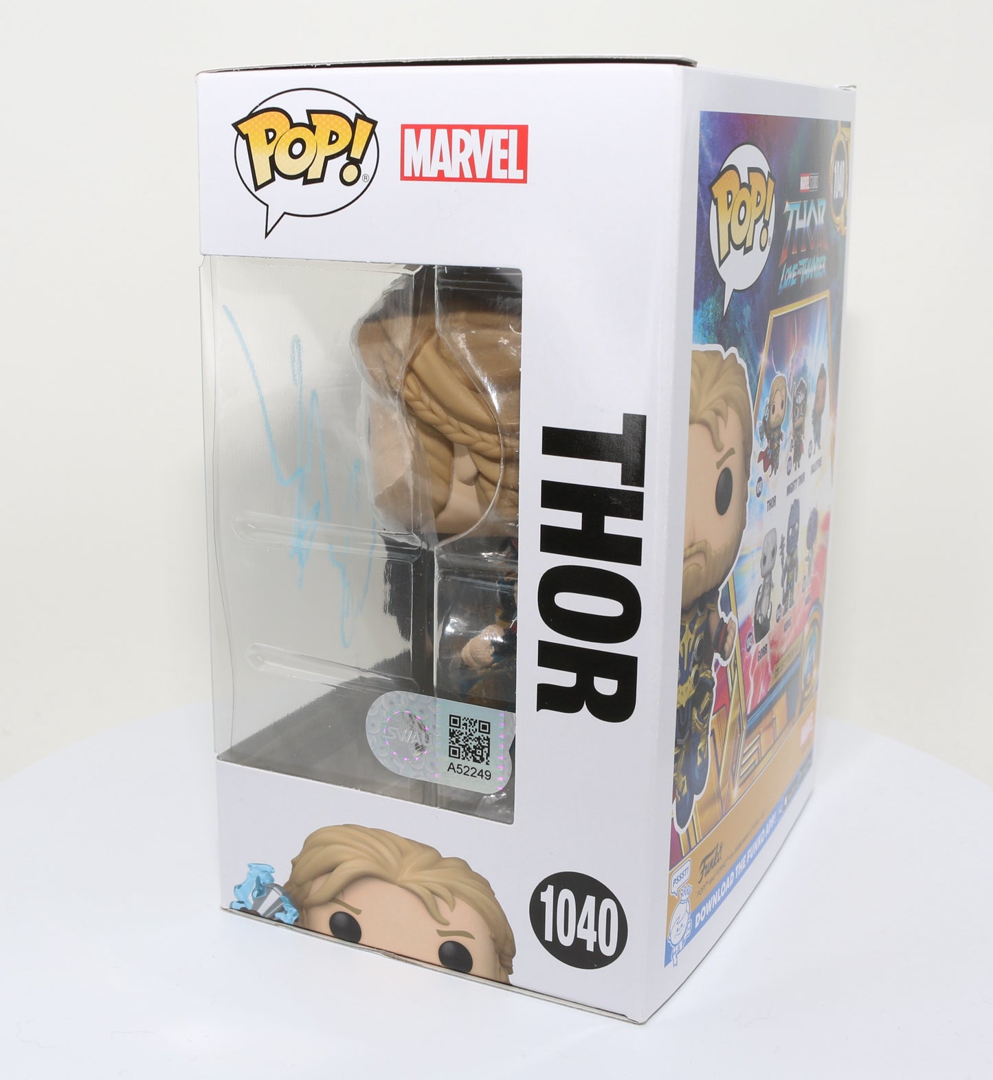 
                  
                    Chris Hemsworth as Thor in Thor: Love and Thunder (SWAU) Signed Funko POP! #1040
                  
                