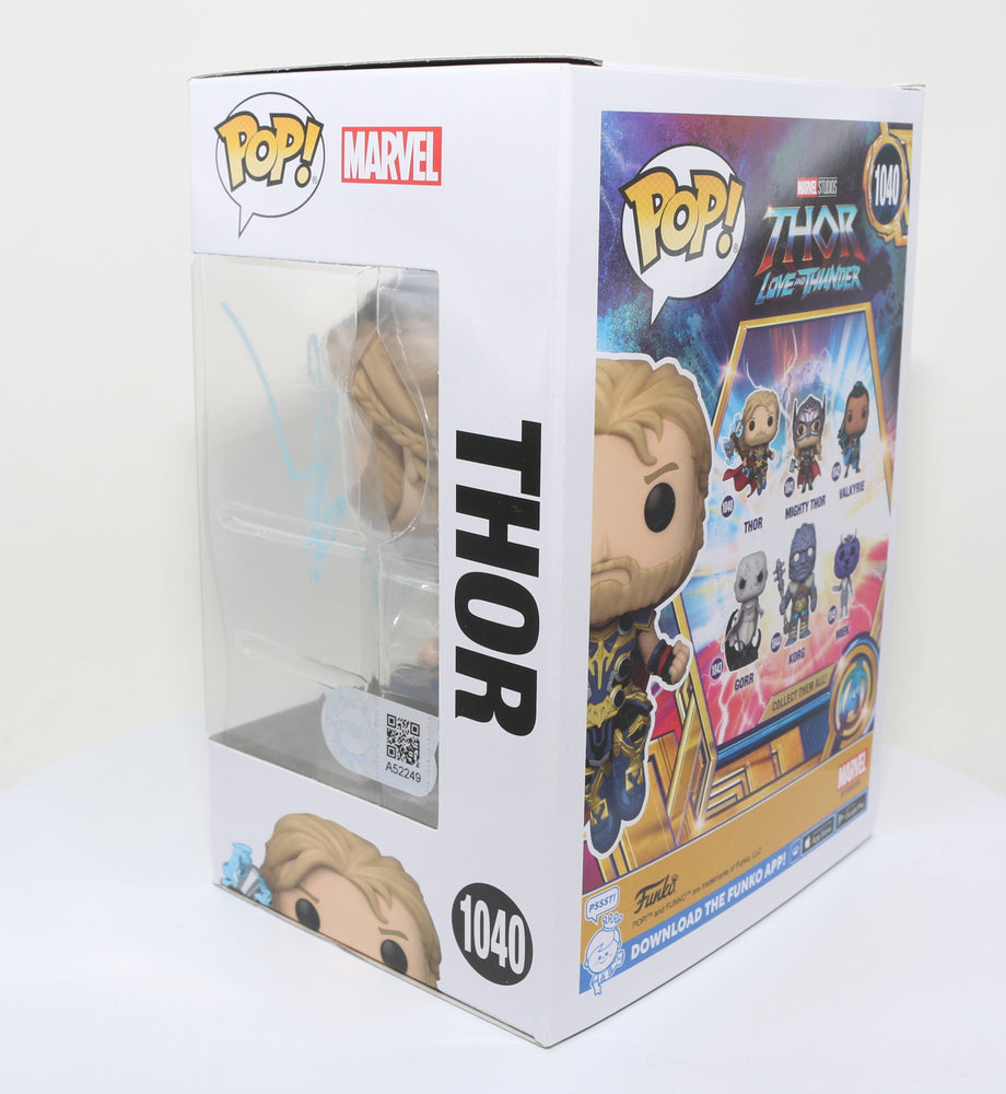 
                  
                    Chris Hemsworth as Thor in Thor: Love and Thunder (SWAU) Signed Funko POP! #1040
                  
                