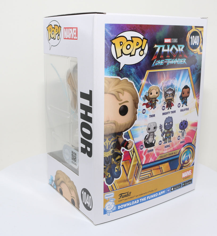 
                  
                    Chris Hemsworth as Thor in Thor: Love and Thunder (SWAU) Signed Funko POP! #1040
                  
                