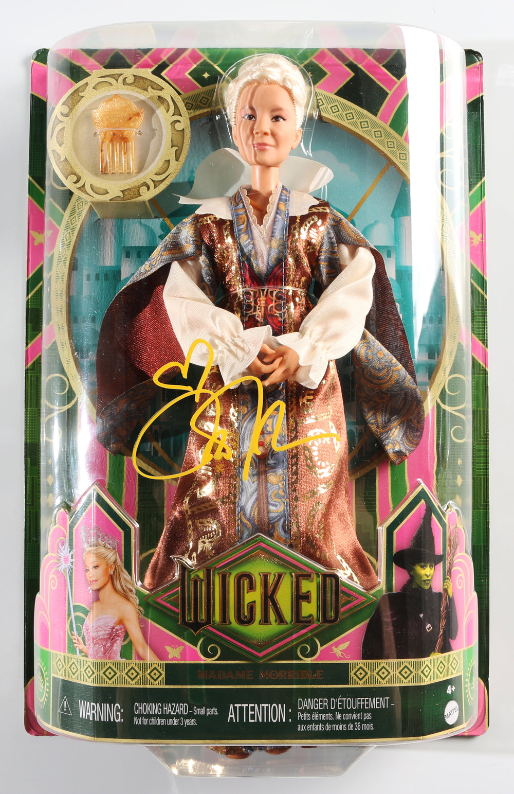 Michelle Yeoh as Madame Morrible in Wicked Signed Mattel Action Figure Doll