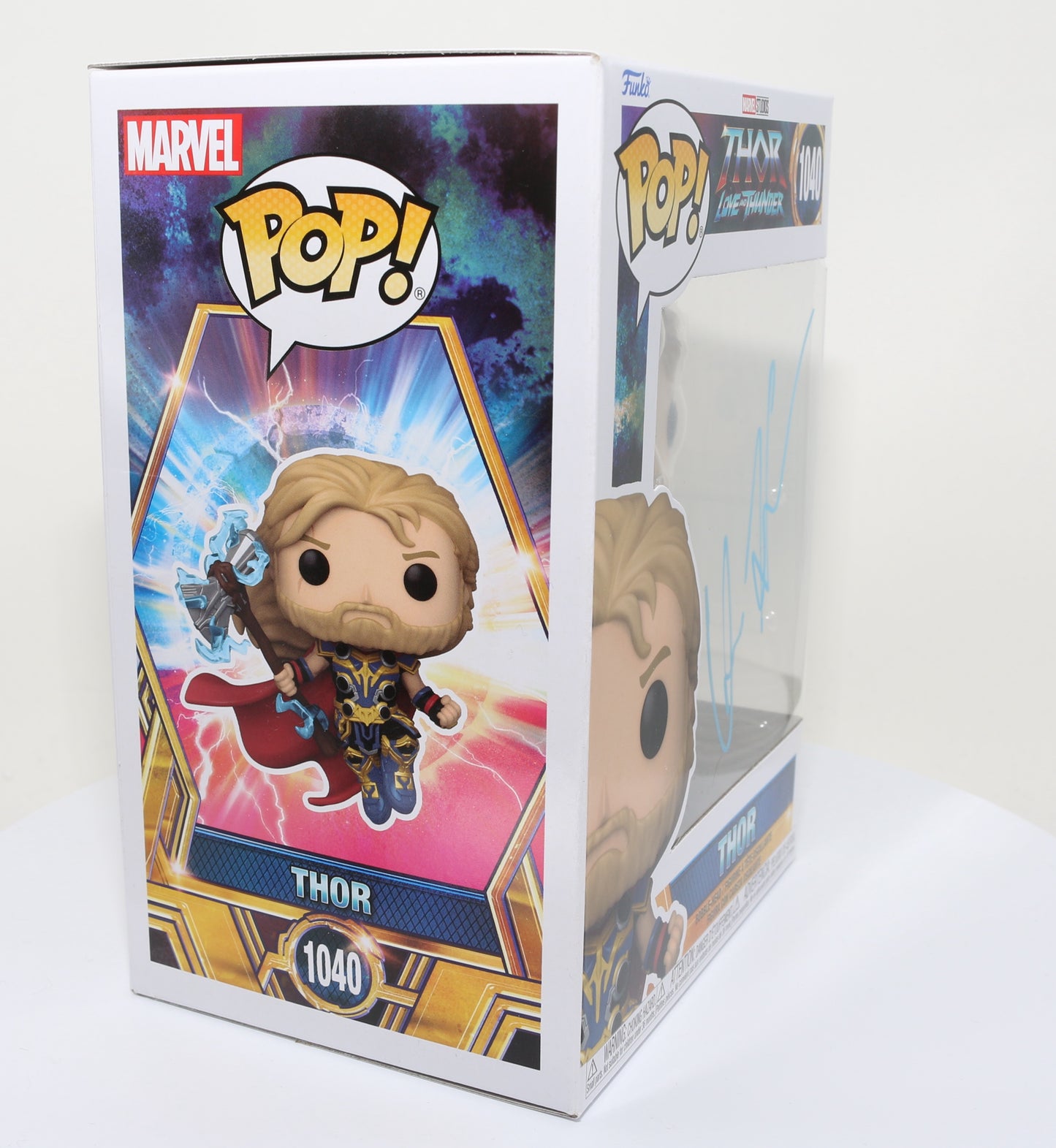 
                  
                    Chris Hemsworth as Thor in Thor: Love and Thunder (SWAU) Signed Funko POP! #1040
                  
                