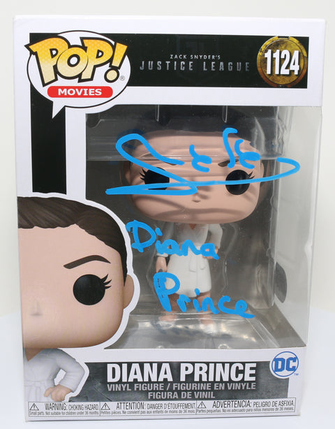 Gal Gadot as Diana Prince / Wonder Woman in Justice League (SWAU) Signed Funko POP! #1124 with Character Name
