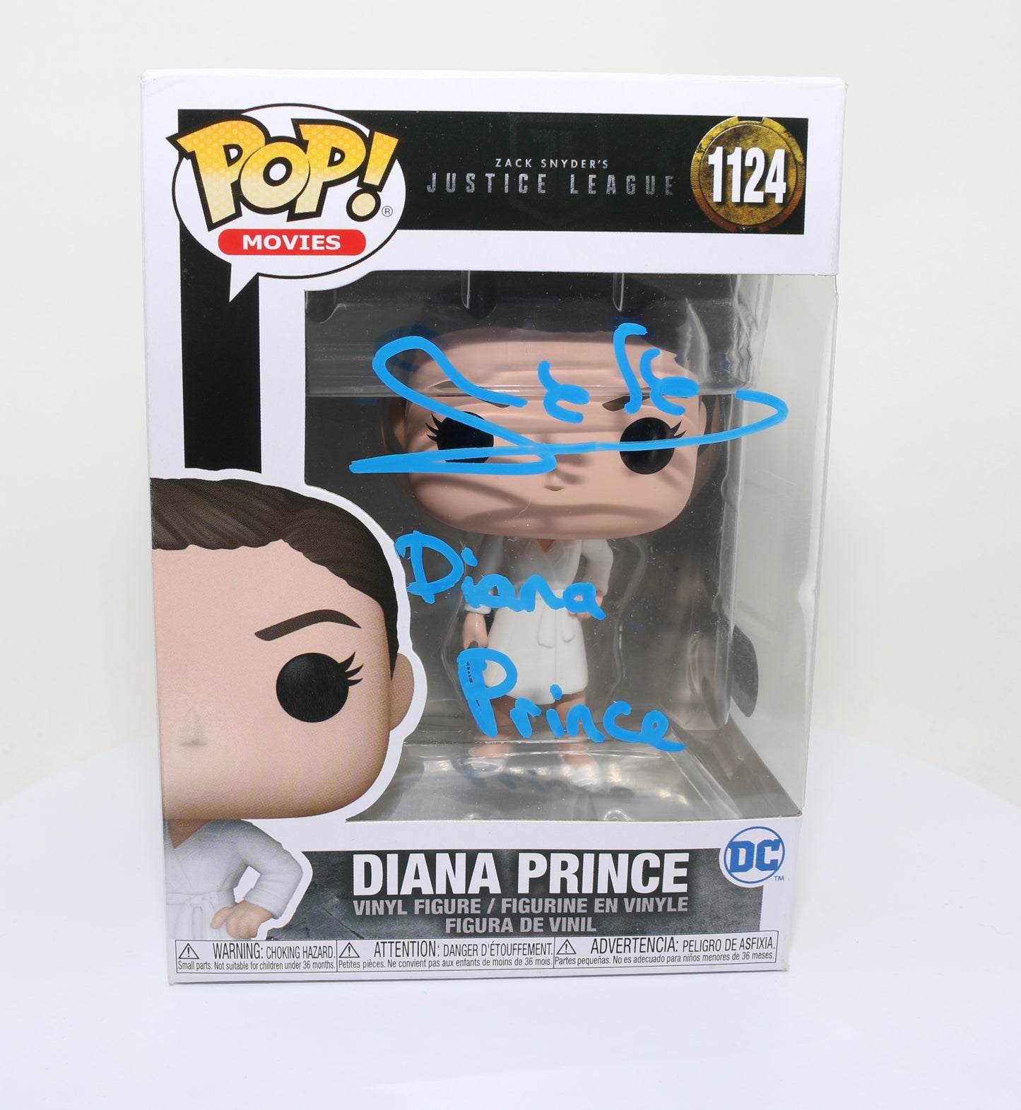 
                  
                    Gal Gadot as Diana Prince / Wonder Woman in Justice League (SWAU) Signed Funko POP! #1124 with Character Name
                  
                