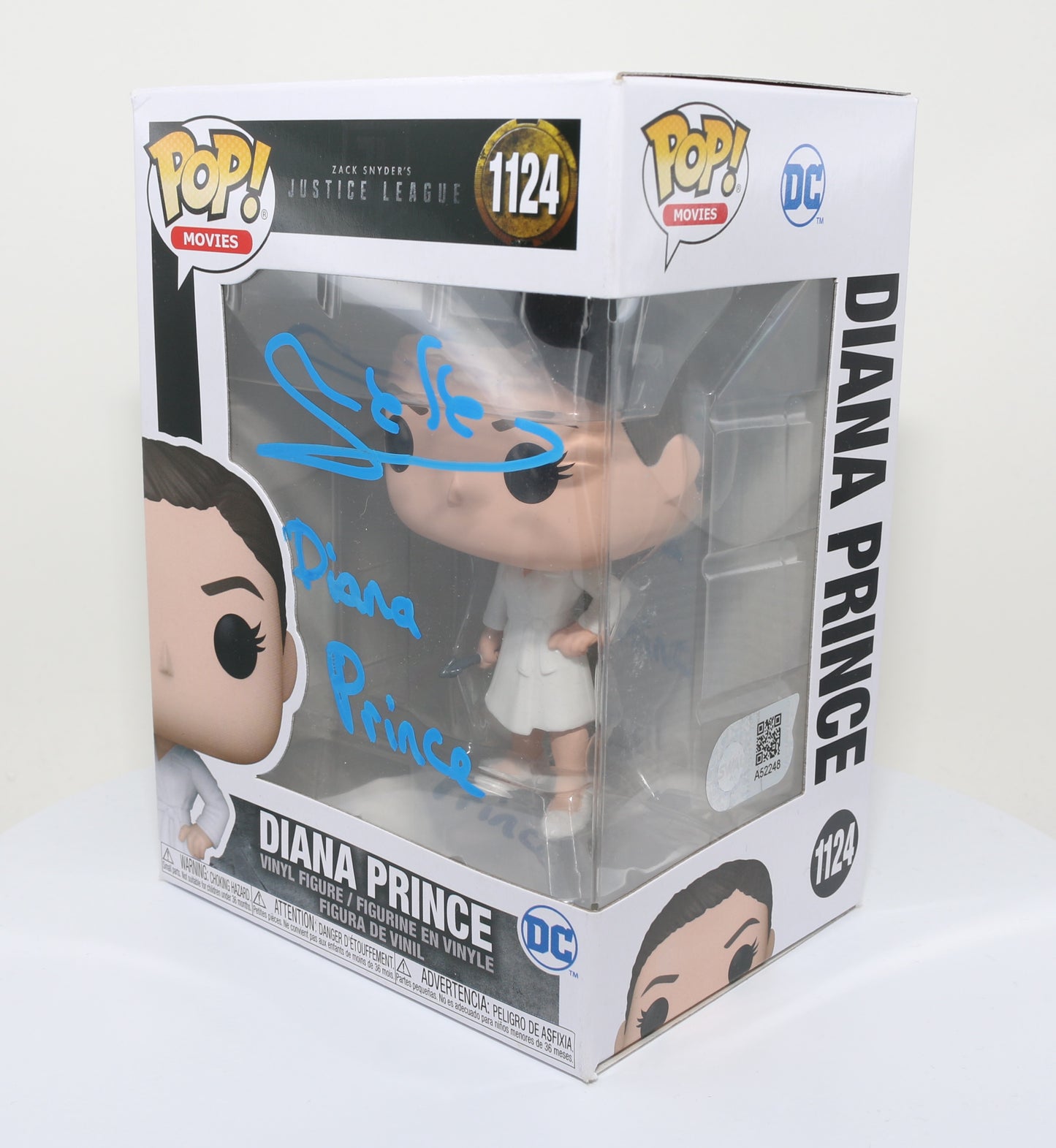 
                  
                    Gal Gadot as Diana Prince / Wonder Woman in Justice League (SWAU) Signed Funko POP! #1124 with Character Name
                  
                