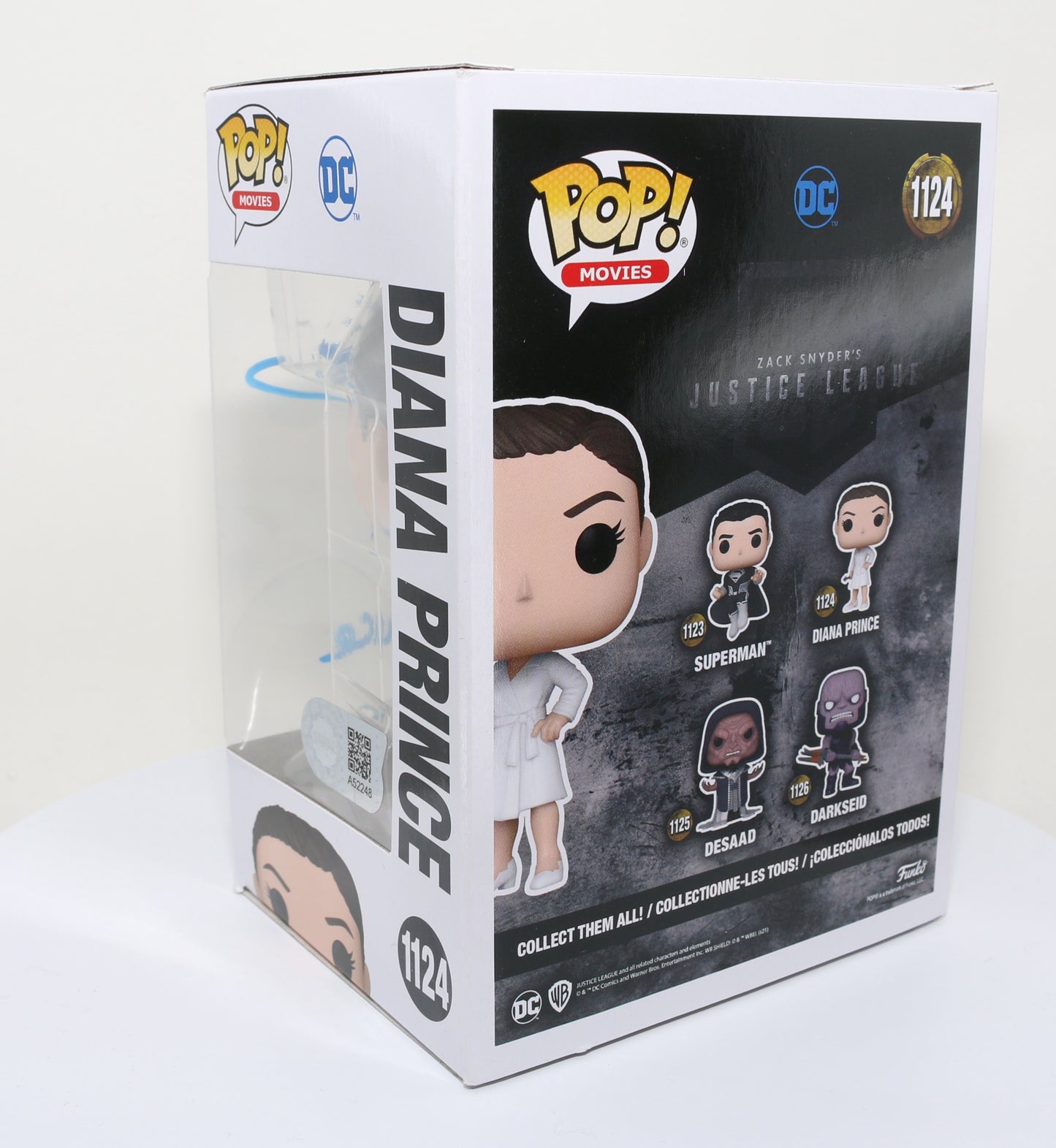 
                  
                    Gal Gadot as Diana Prince / Wonder Woman in Justice League (SWAU) Signed Funko POP! #1124 with Character Name
                  
                