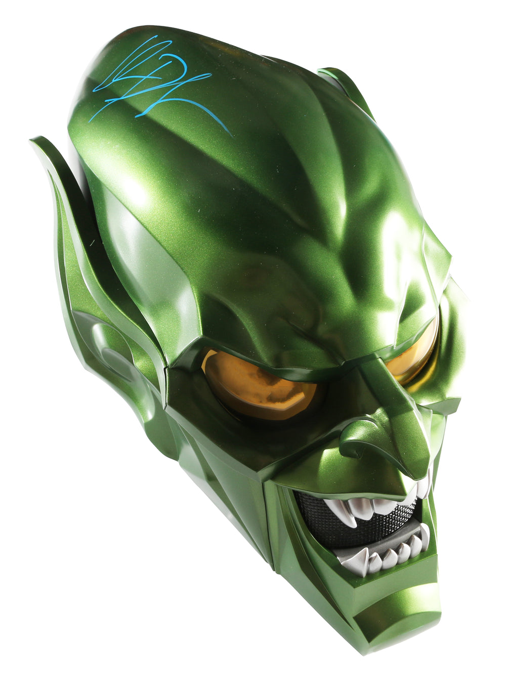Green Goblin from Spider-Man: No Way Home Prop Replica Hasbro Legends Series Electronic Helmet Mask (JSA) Signed by Willem Dafoe