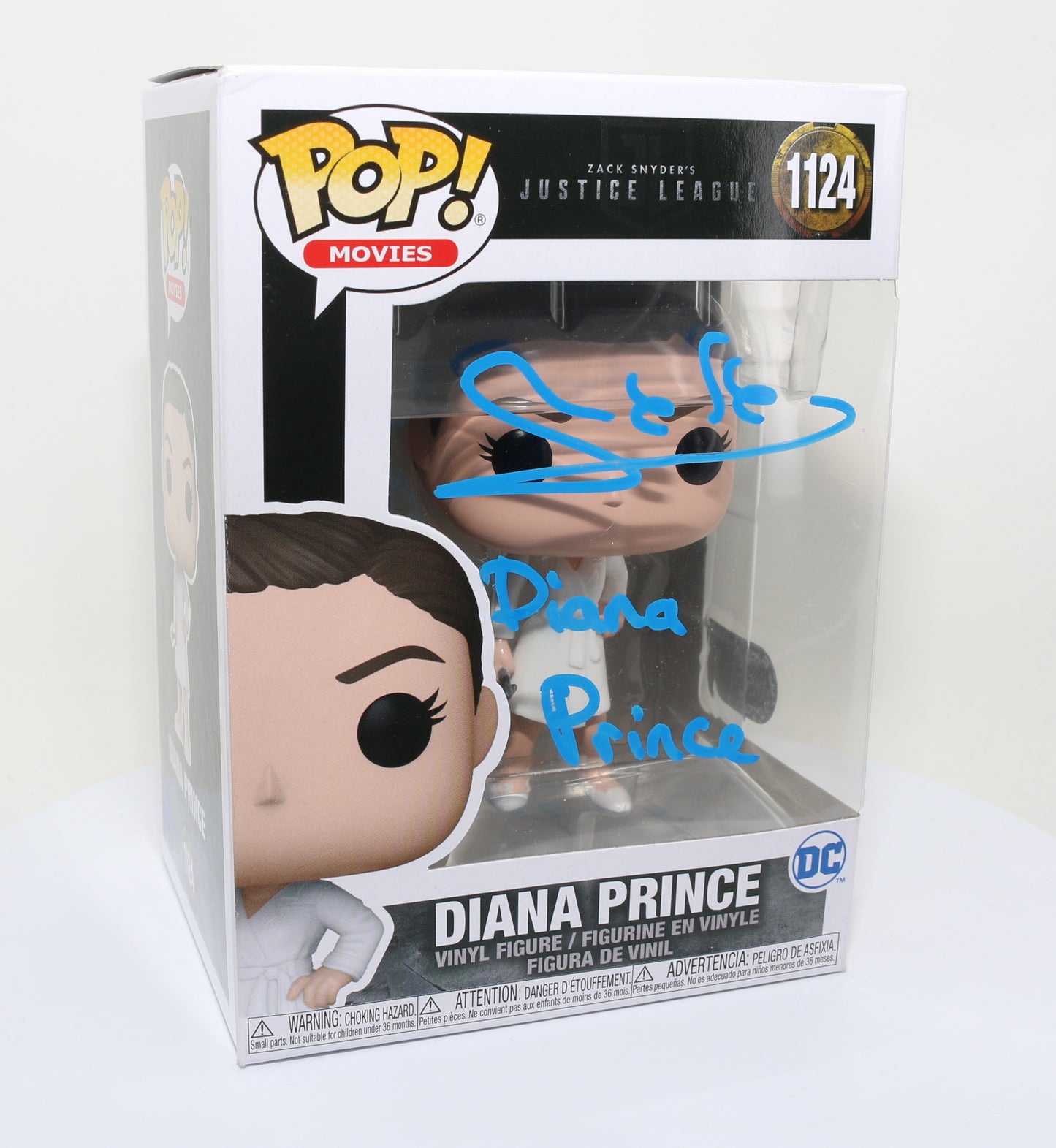 
                  
                    Gal Gadot as Diana Prince / Wonder Woman in Justice League (SWAU) Signed Funko POP! #1124 with Character Name
                  
                