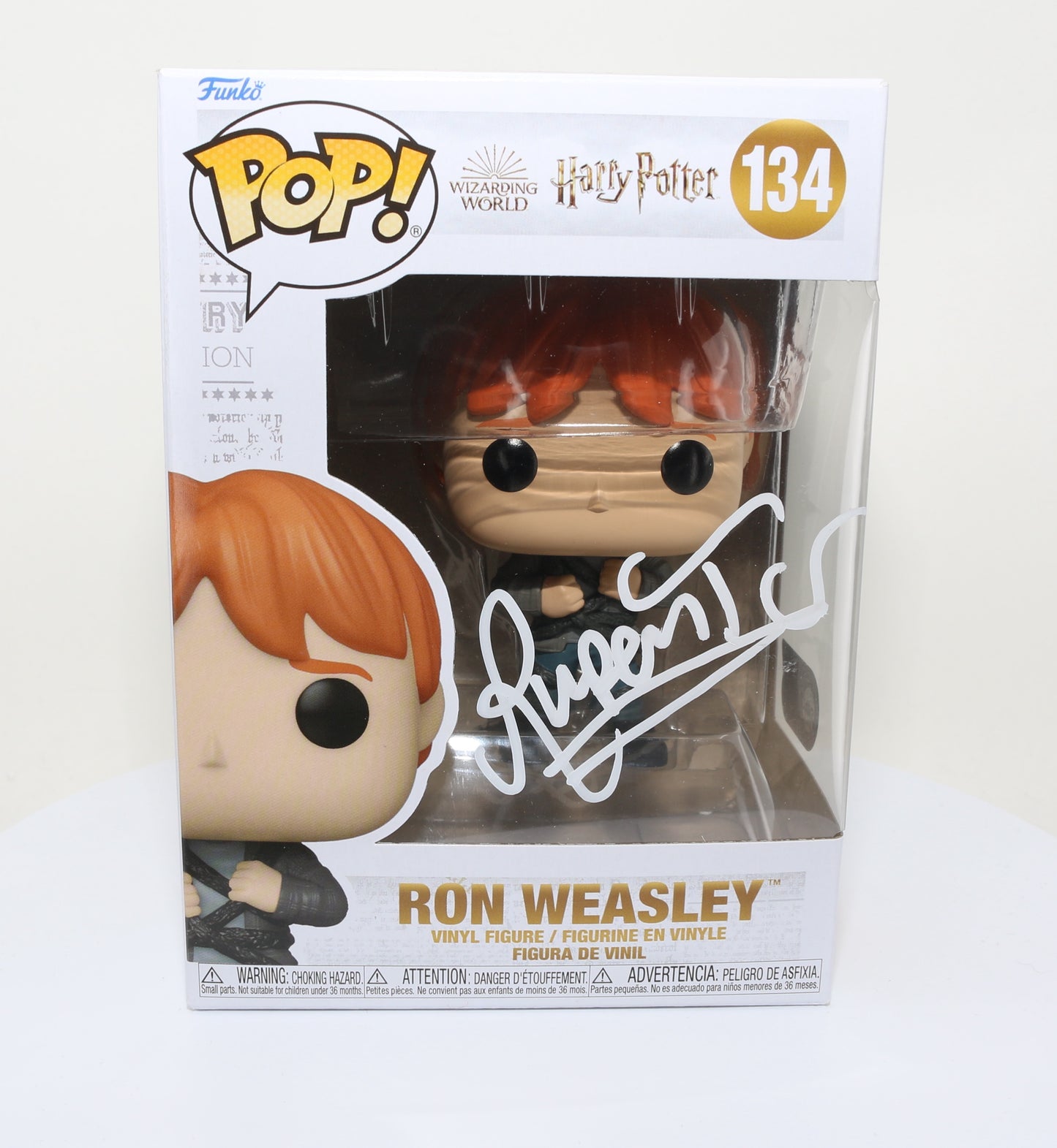 
                  
                    Rupert Grint as Ron Weasley in Harry Potter (SWAU) Signed Funko POP! #134
                  
                