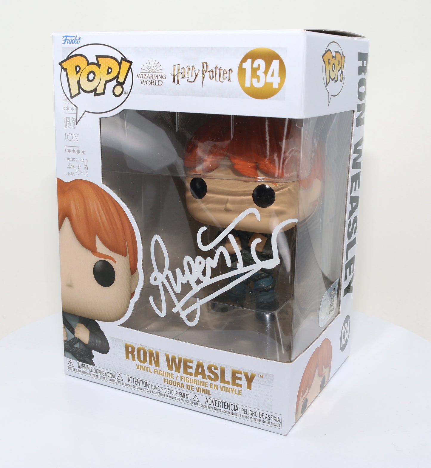 
                  
                    Rupert Grint as Ron Weasley in Harry Potter (SWAU) Signed Funko POP! #134
                  
                