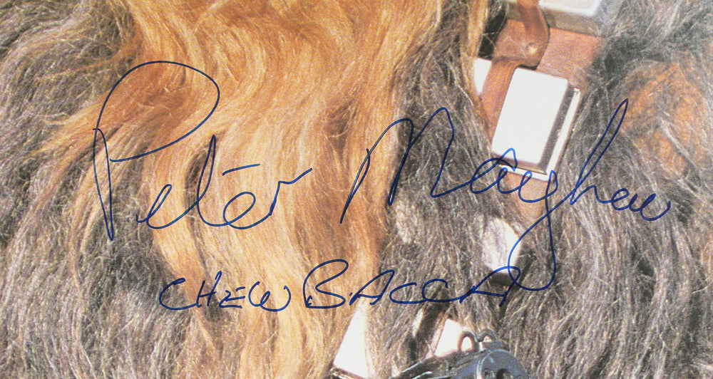 
                  
                    Peter Mayhew as Chewbacca in Star Wars 1995 Vintage Signed 76" Life Size Standee with Character Name
                  
                