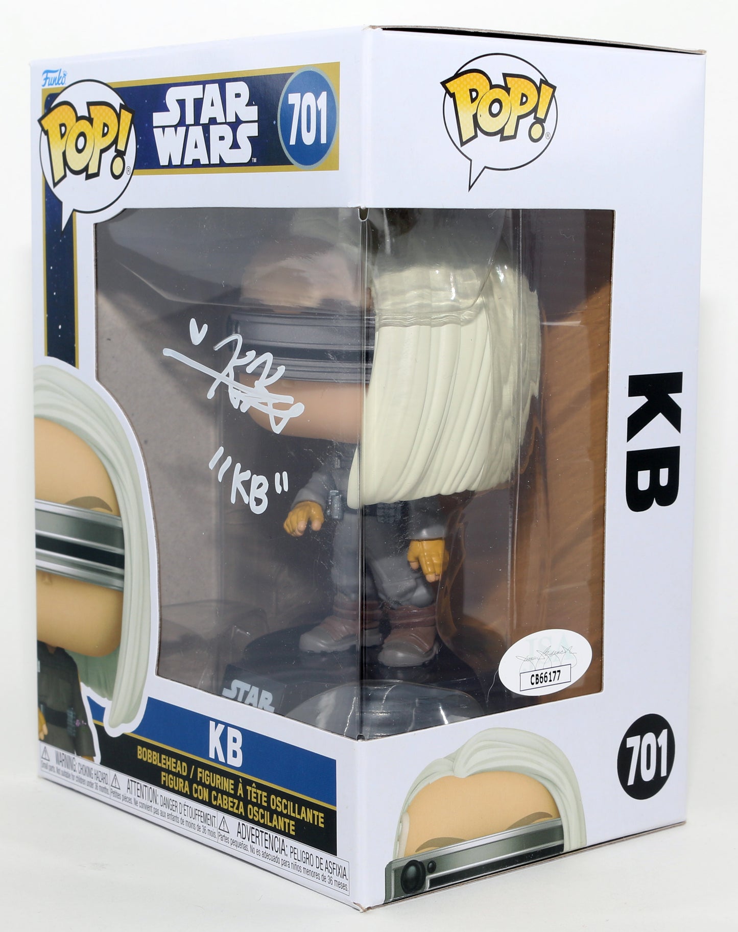 
                  
                    Kyriana Kratter as KB in Star Wars: Skeleton Crew (JSA) Signed Funko POP! #701 with Character Name
                  
                