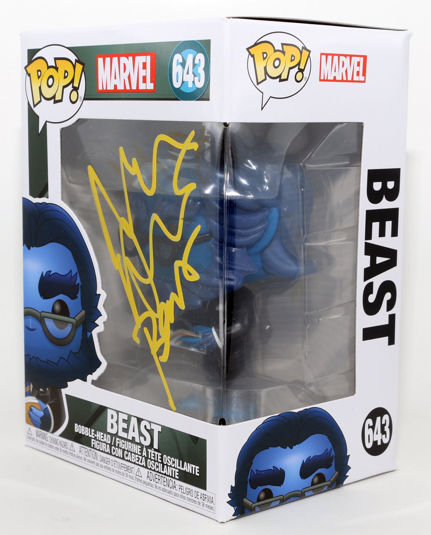 
                  
                    Nicholas Hoult as Beast in X-Men Signed Funko POP! #643 with Character Name
                  
                