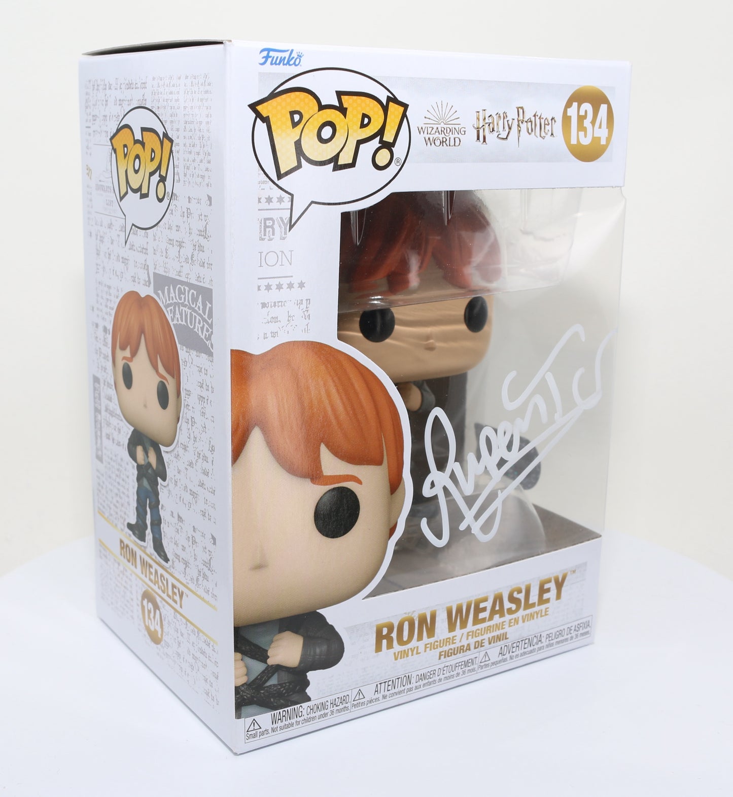 
                  
                    Rupert Grint as Ron Weasley in Harry Potter (SWAU) Signed Funko POP! #134
                  
                