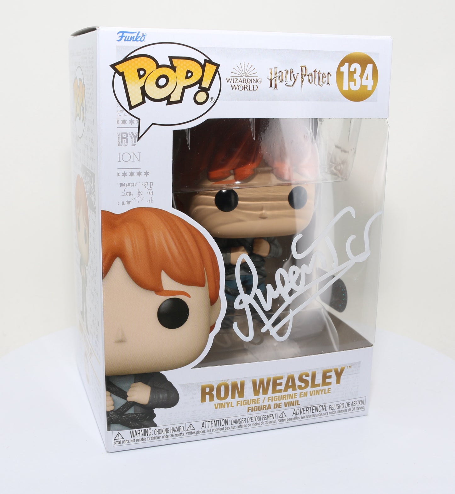 
                  
                    Rupert Grint as Ron Weasley in Harry Potter (SWAU) Signed Funko POP! #134
                  
                