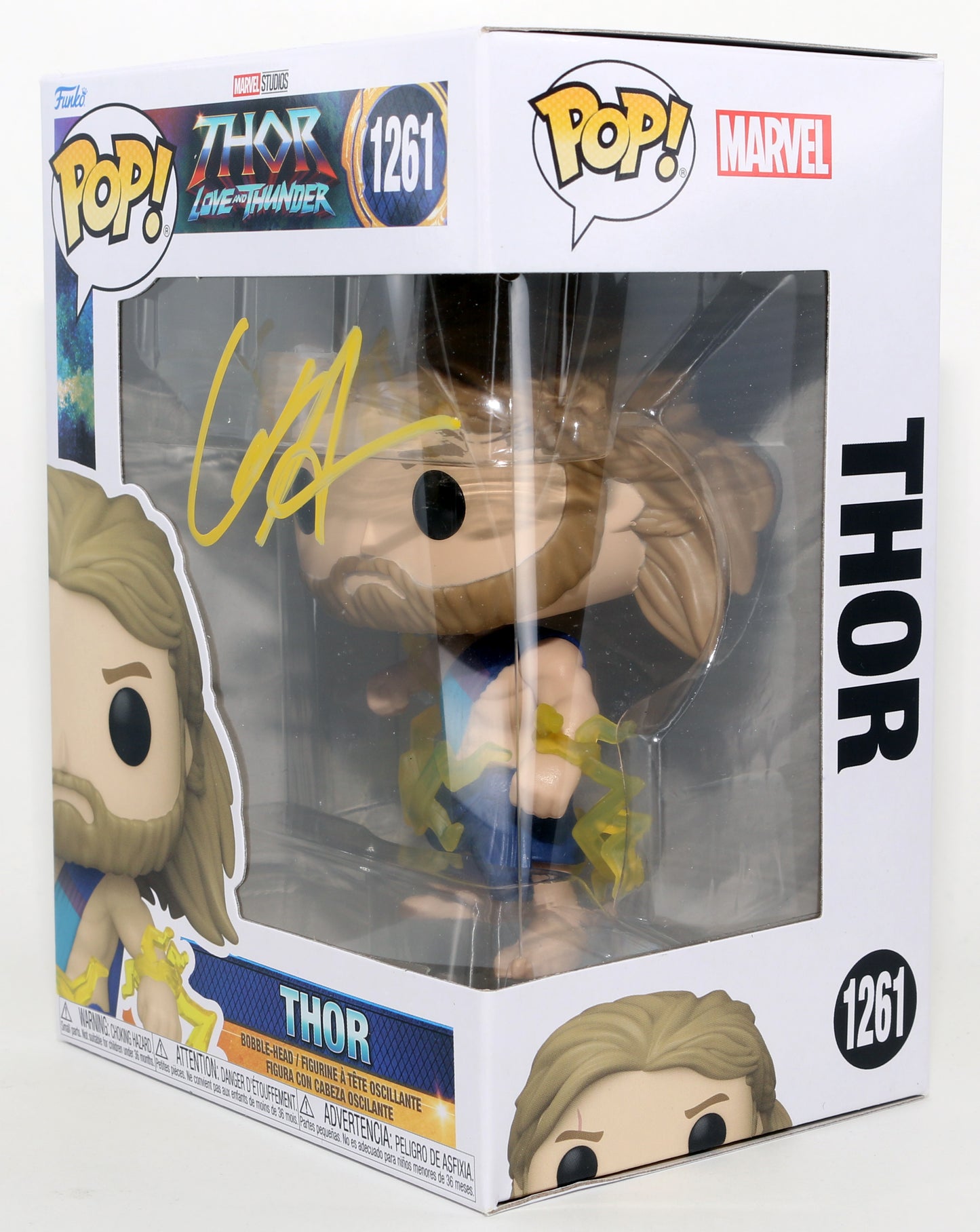 
                  
                    Chris Hemsworth as Thor in Thor: Love & Thunder Signed Funko POP! #1261
                  
                
