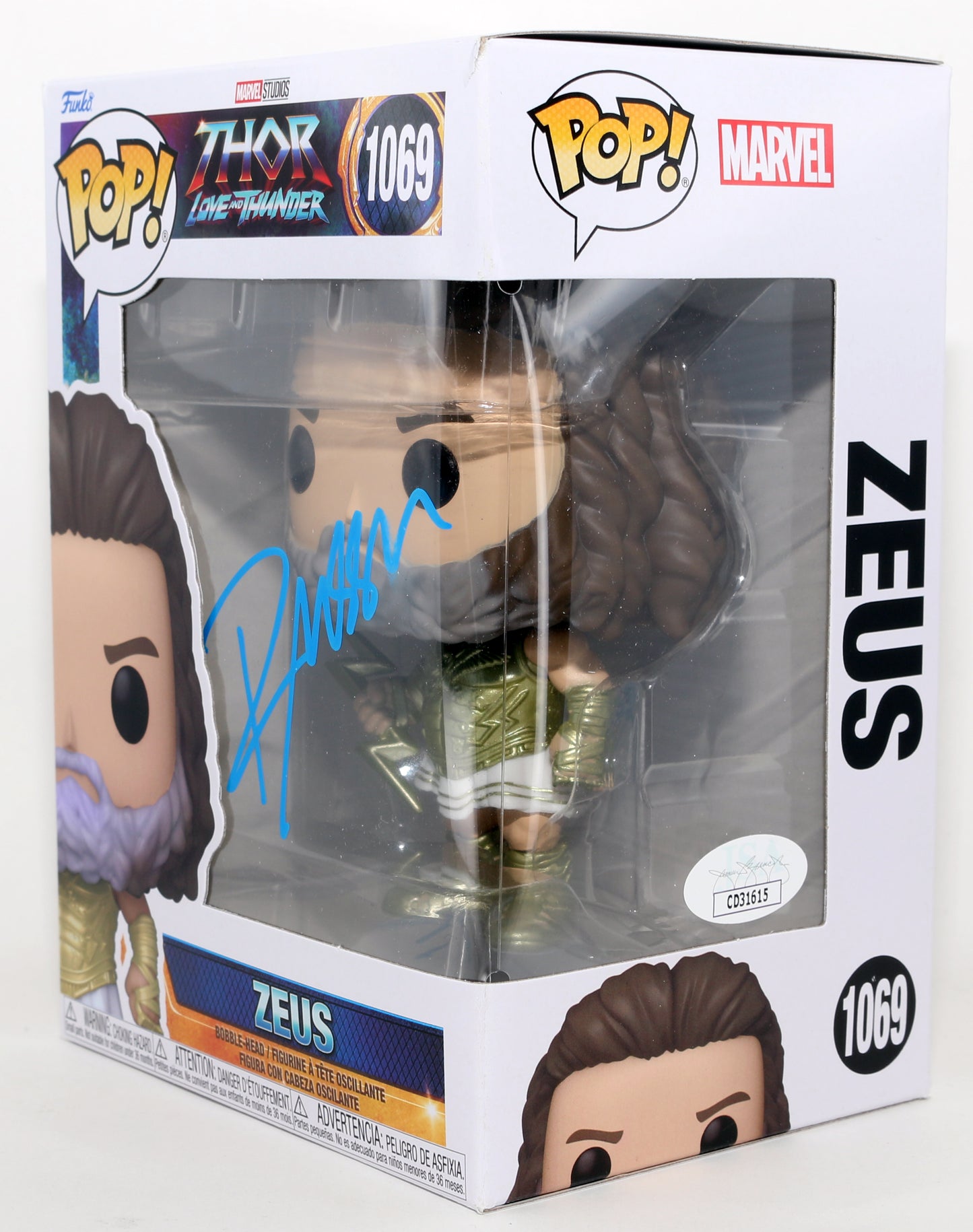 
                  
                    Russell Crowe as Zeus in Thor: Love & Thunder (JSA) Signed Funko POP! #1069
                  
                
