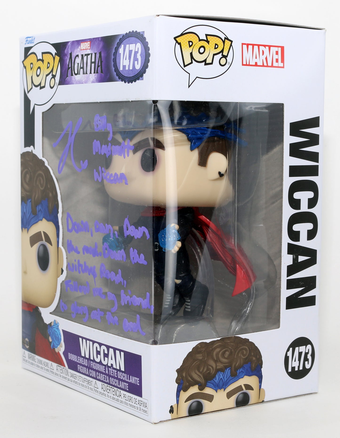 
                  
                    Joe Locke as Wiccan in Agatha All Along Signed Funko POP! #1473 with Character Names & Quote
                  
                