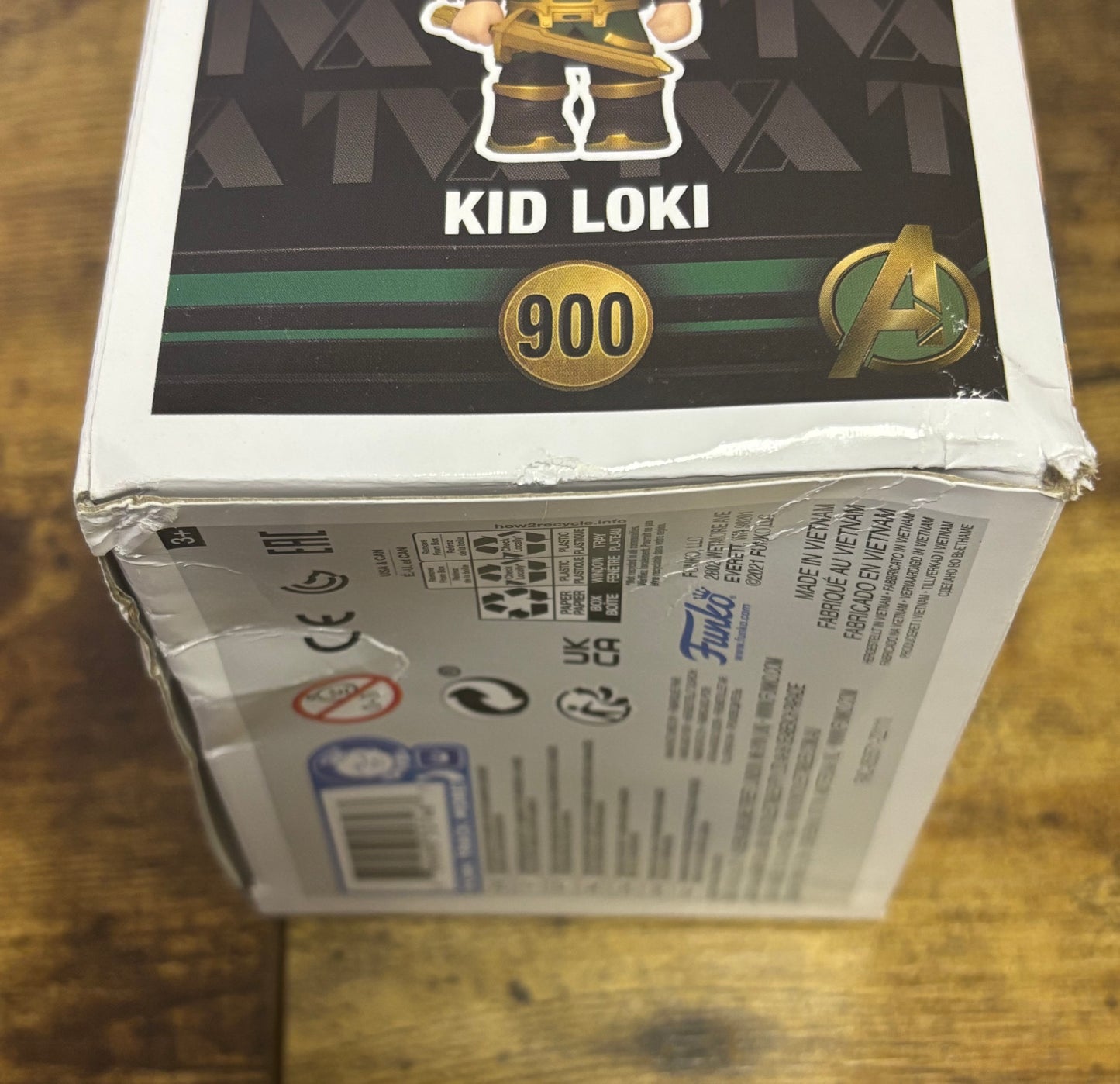 
                  
                    Jack Veal as Kid Loki in Loki (JSA) Signed Funko POP! #900 with Character Name & Quote
                  
                