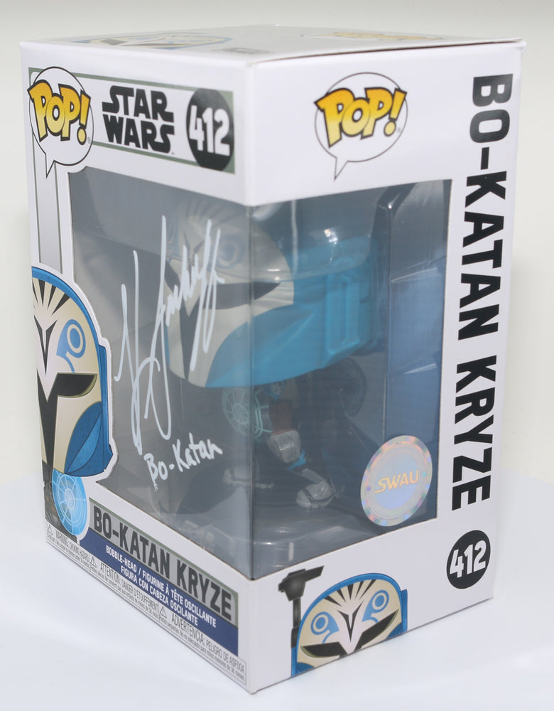 
                  
                    Katee Sackhoff as Bo-Katan Kryze in Star Wars: The Mandalorian (SWAU) Signed Funko POP!  #412 with Character Name
                  
                