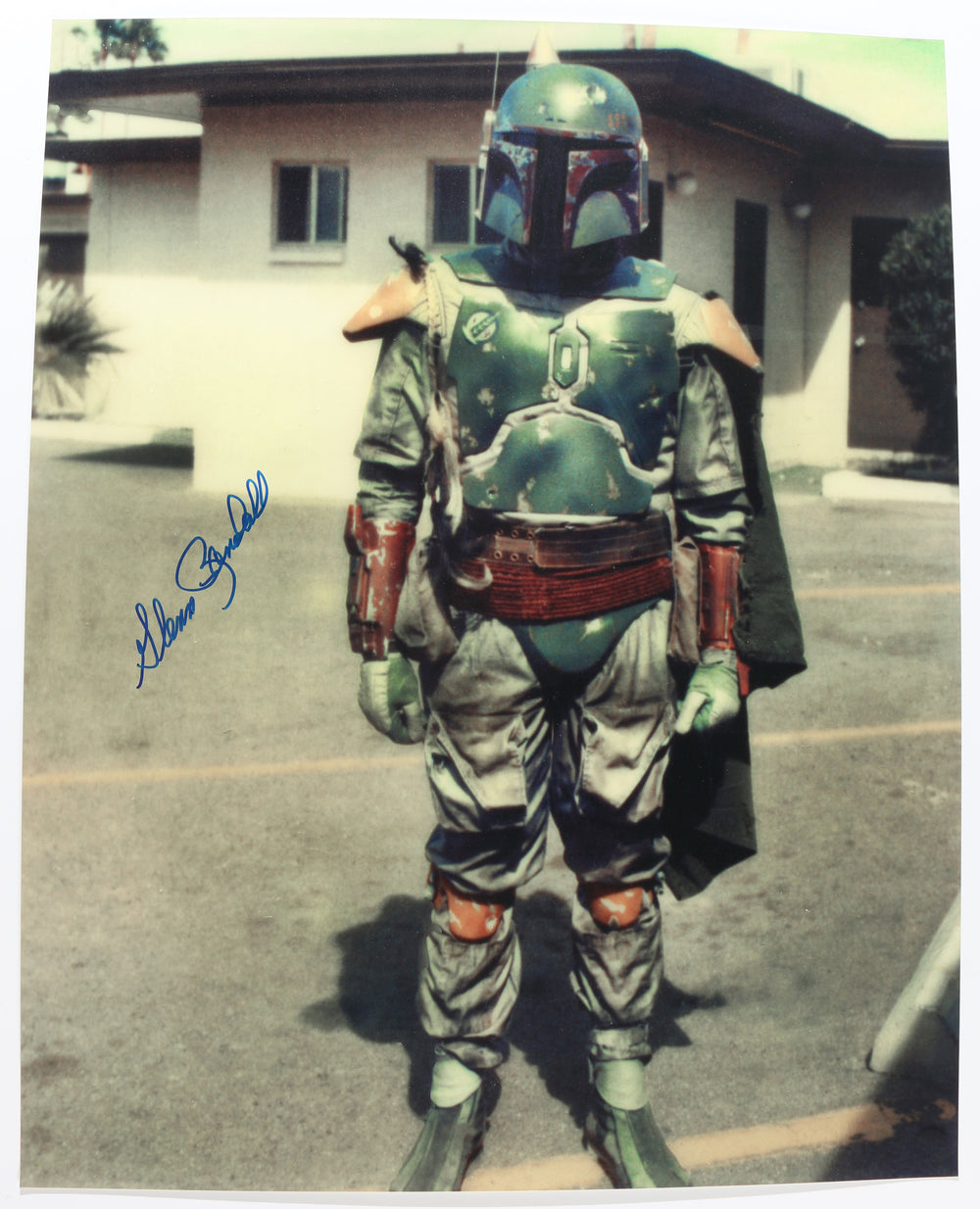Glenn Randall Jr. Boba Fett Stunt Actor in Star Wars: Return of the Jedi Signed 11x14 Photo