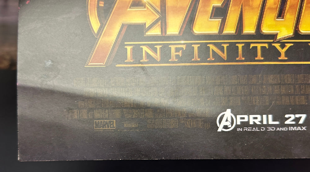 
                  
                    Avengers: Infinity War 11x17 Mini Poster (SWAU) Cast Signed by Robert Downey Jr., Sebastian Stan, Chris Hemsworth, & Josh Brolin
                  
                