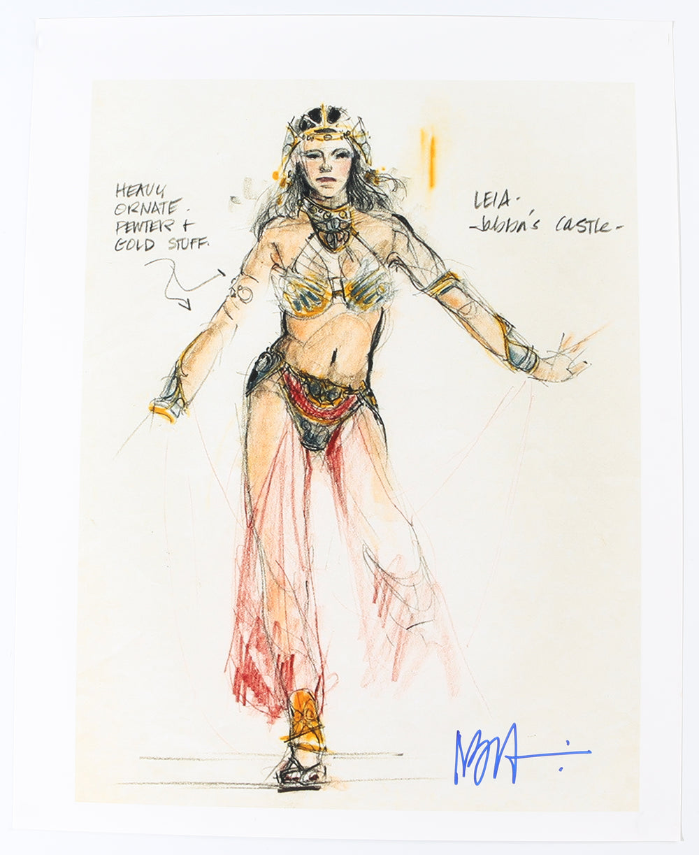 Nilo Rodis Jamero Costume Designer of Slave Leia in Star Wars: Return of the Jedi Signed 16x20 Photo