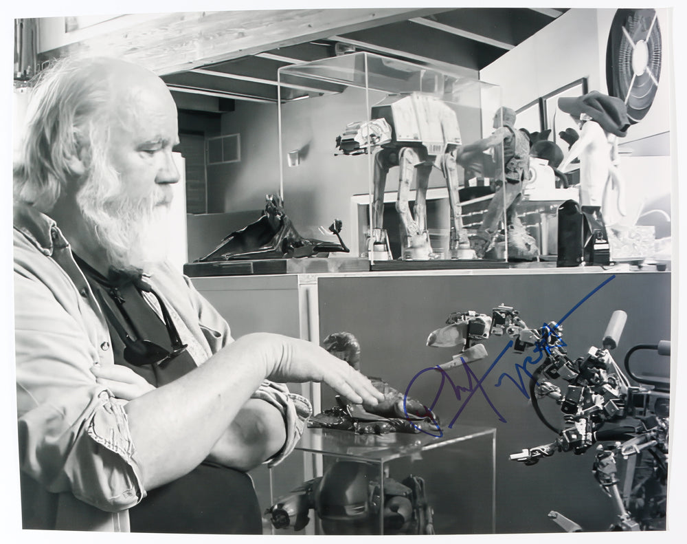 Phil Tippett ILM Visual Effects Artist with Stop Motion Models from Star Wars & RoboCop Signed 16x20 Photo