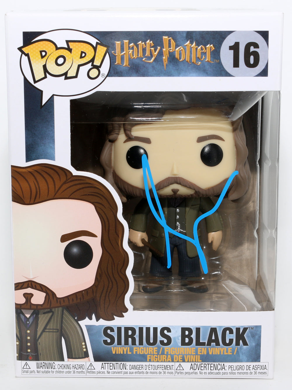 Gary Oldman as Sirius Black in Harry Potter & the Order of the Phoenix Signed Funko POP! #16
