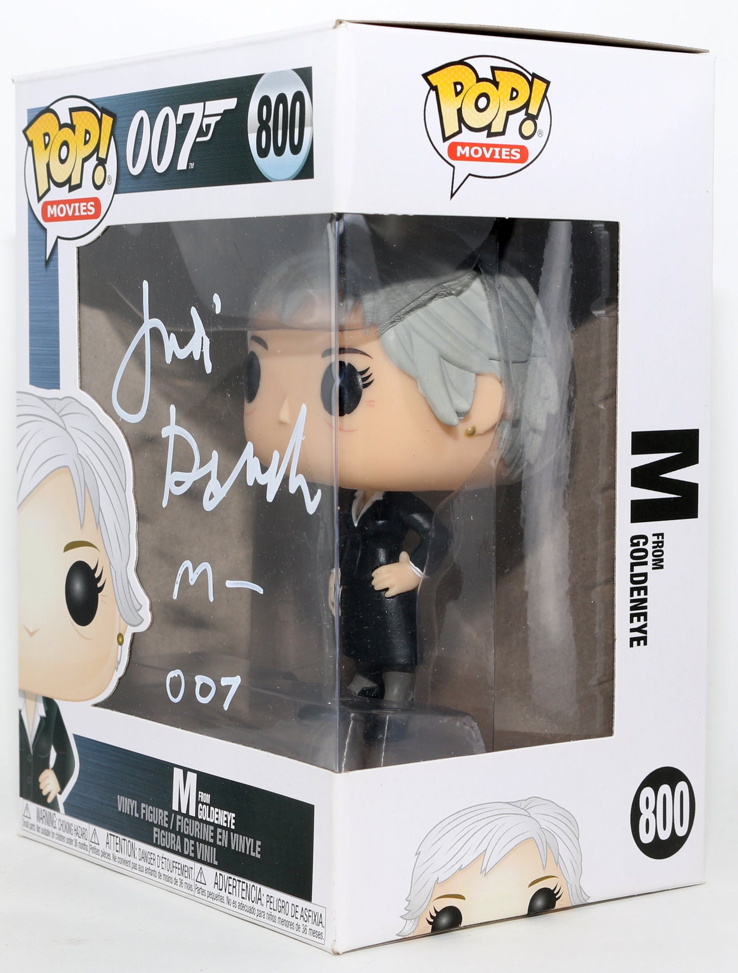 
                  
                    Judi Dench as M in James Bond 007: Goldeneye Signed Funko POP! #800 with Character Name
                  
                