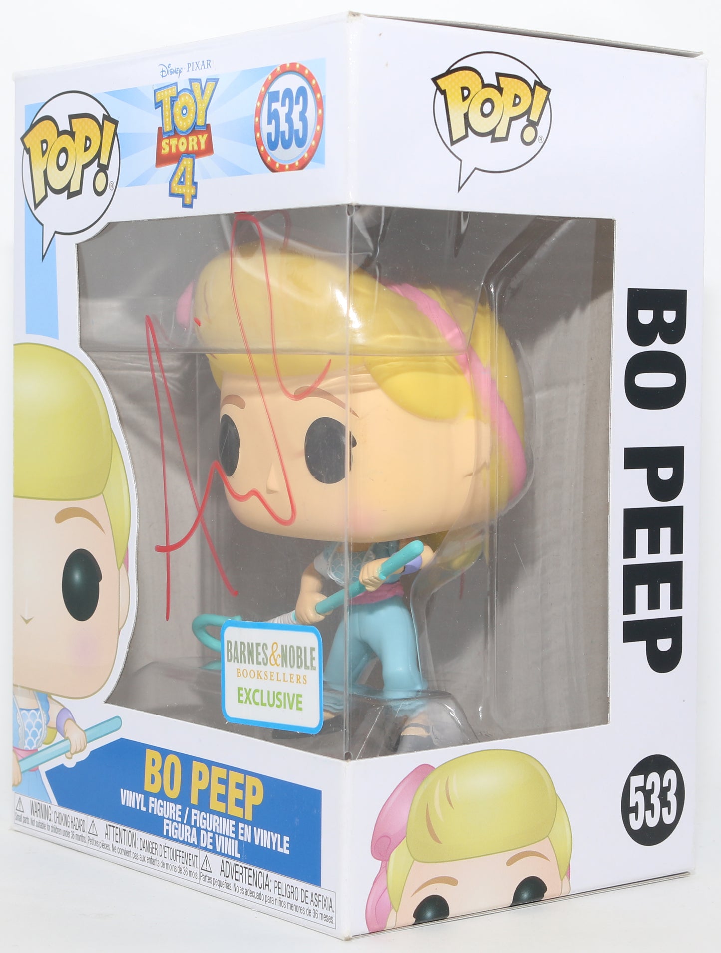 
                  
                    Annie Potts as Bo Peep in Toy Story 4 Barnes & Noble Exclusive Signed Funko POP! #533
                  
                
