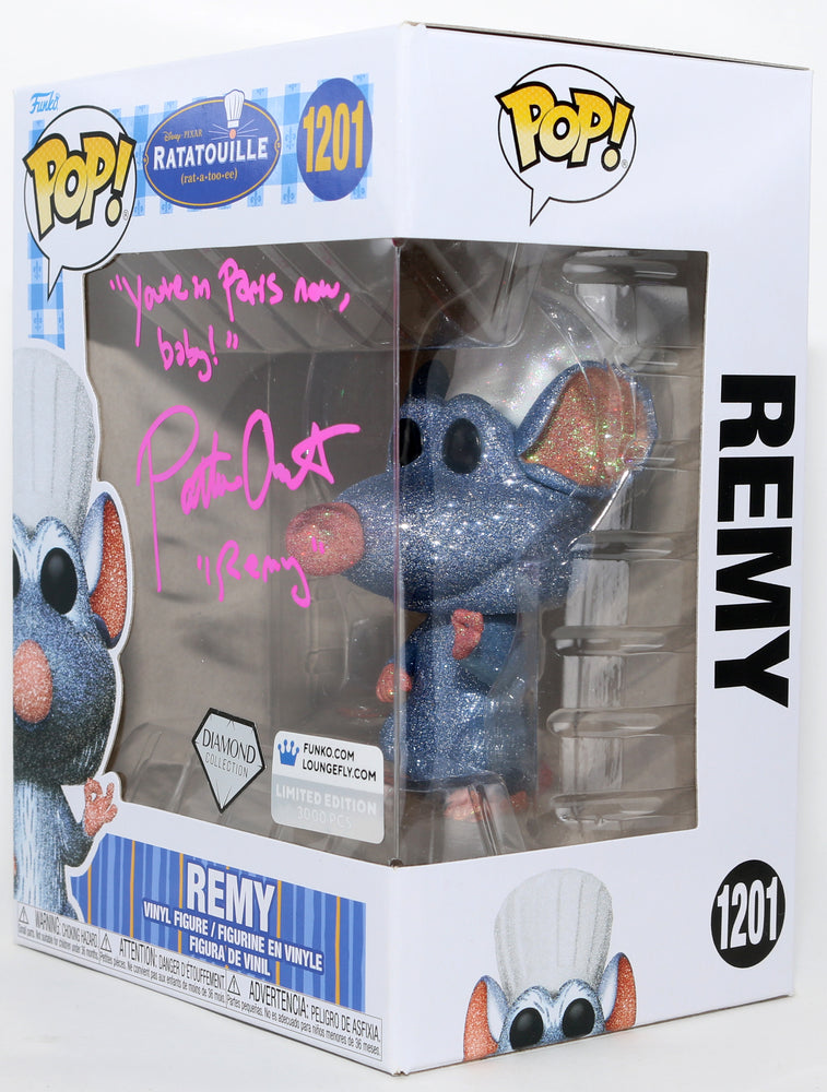 
                  
                    Patton Oswald as Remy in Ratatouille Diamond Collection Limited Edition Signed Funko POP! #1201 with Character Name & Quote
                  
                