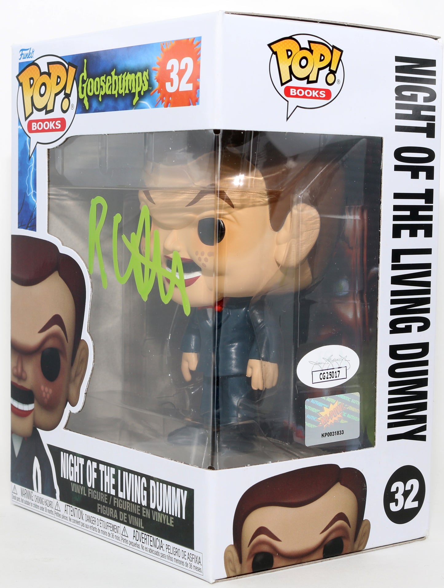 
                  
                    R.L. Stine Author of Goosebumps & Fear Street Book Series (JSA) Signed Funko POP! #32
                  
                