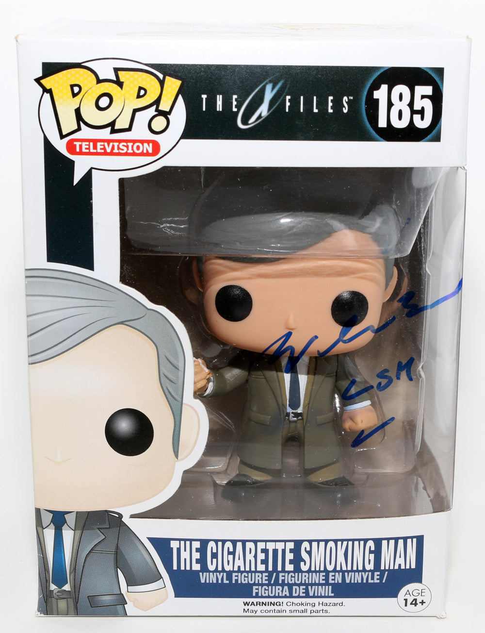 William B. Davis as Cigarette Smoking Man in The X-Files Signed Funko POP! #185 with Character Name