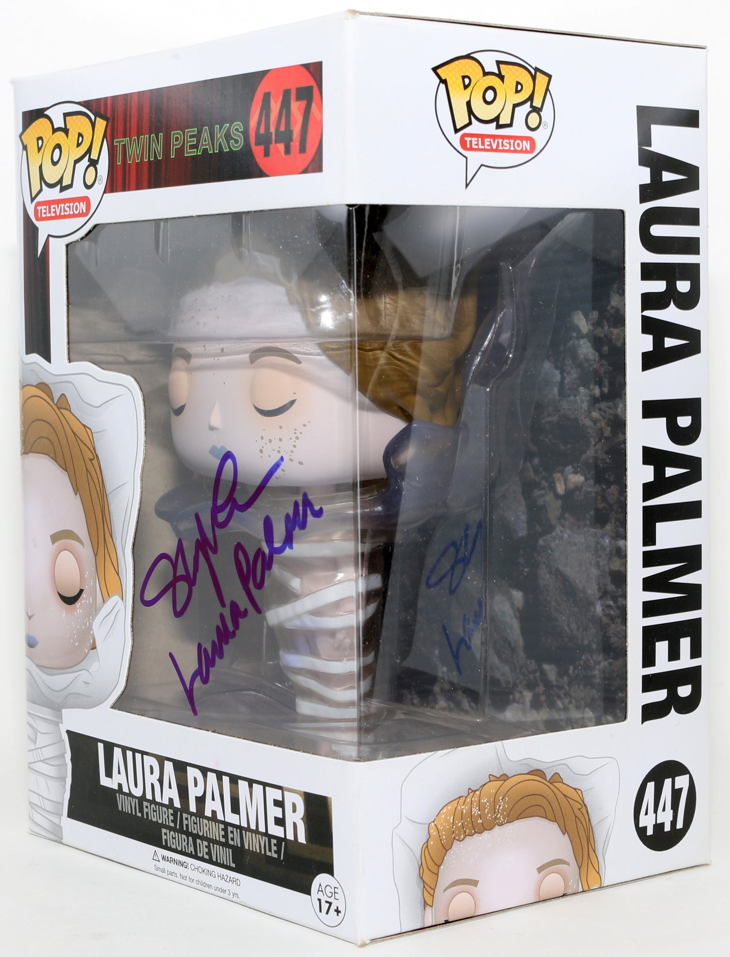 
                  
                    Sheryl Lee as Laura Palmer in Twin Peaks Signed Funko POP! #447 with Character Name
                  
                