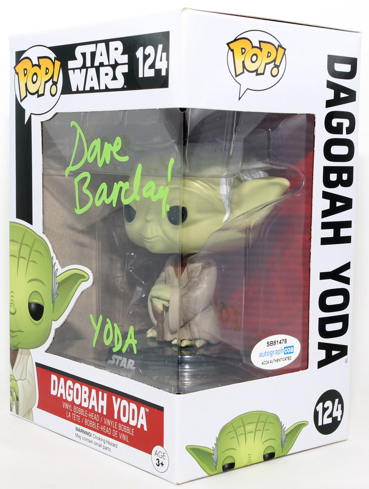 
                  
                    David Barclay as Dagobah Yoda in Star Wars: The Empire Strikes Back Signed Funko POP! #124 with Character Name
                  
                