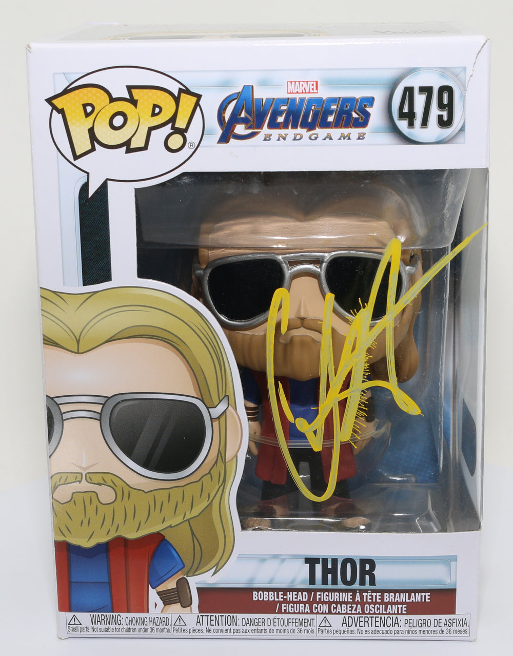 Chris Hemsworth as Thor in Avengers: Endgame (SWAU) Signed Funko POP! #479
