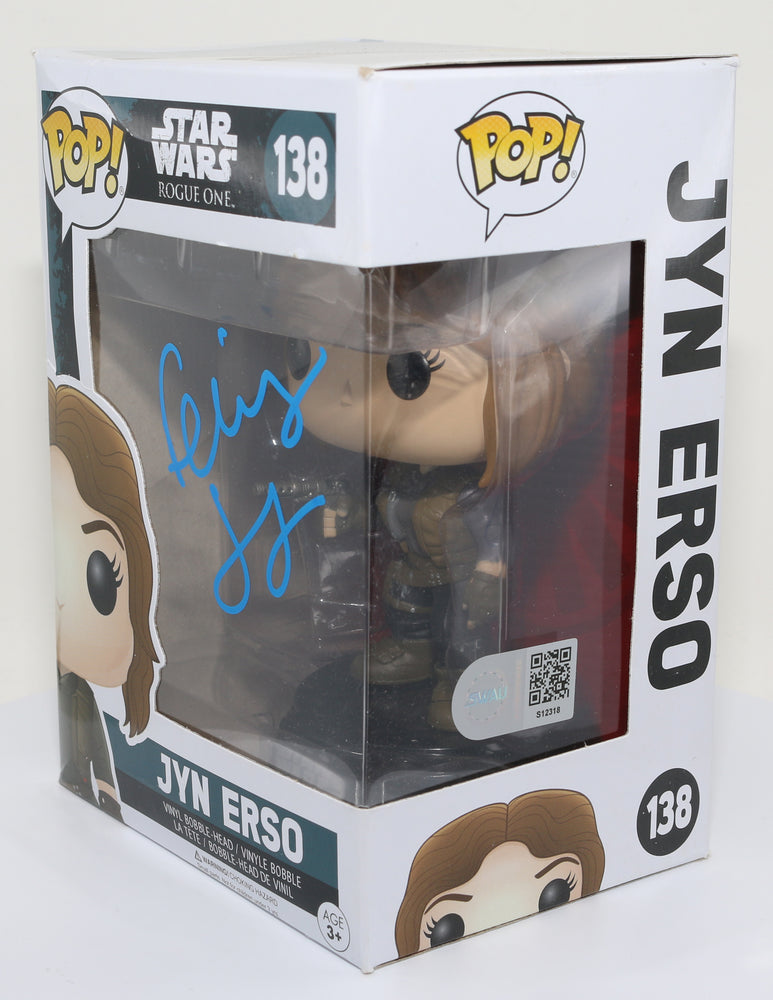 
                  
                    Felicity Jones as Jyn Erso in Rogue One: A Star Wars Story (SWAU) Signed Funko POP! #138
                  
                