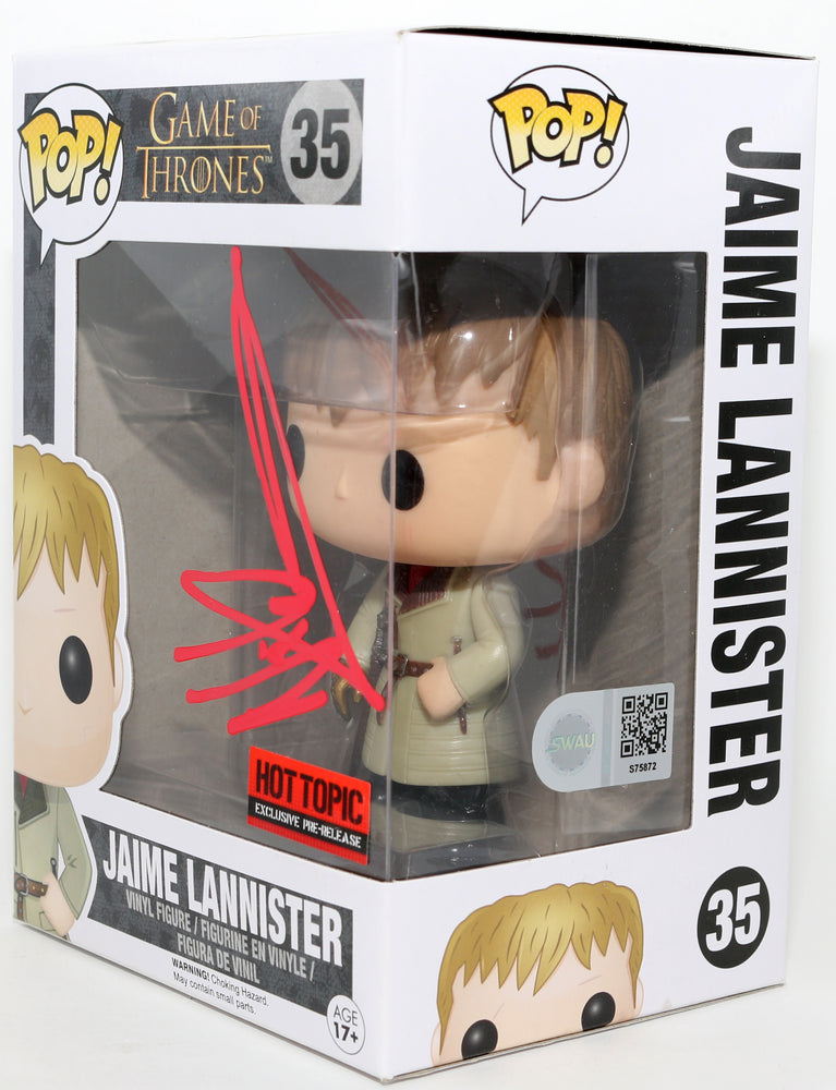 
                  
                    Nikolaj Coster-Waldau as Jaime Lannister in Game of Thrones Hot Topic Exclusive (SWAU) Signed Funko POP! #35
                  
                