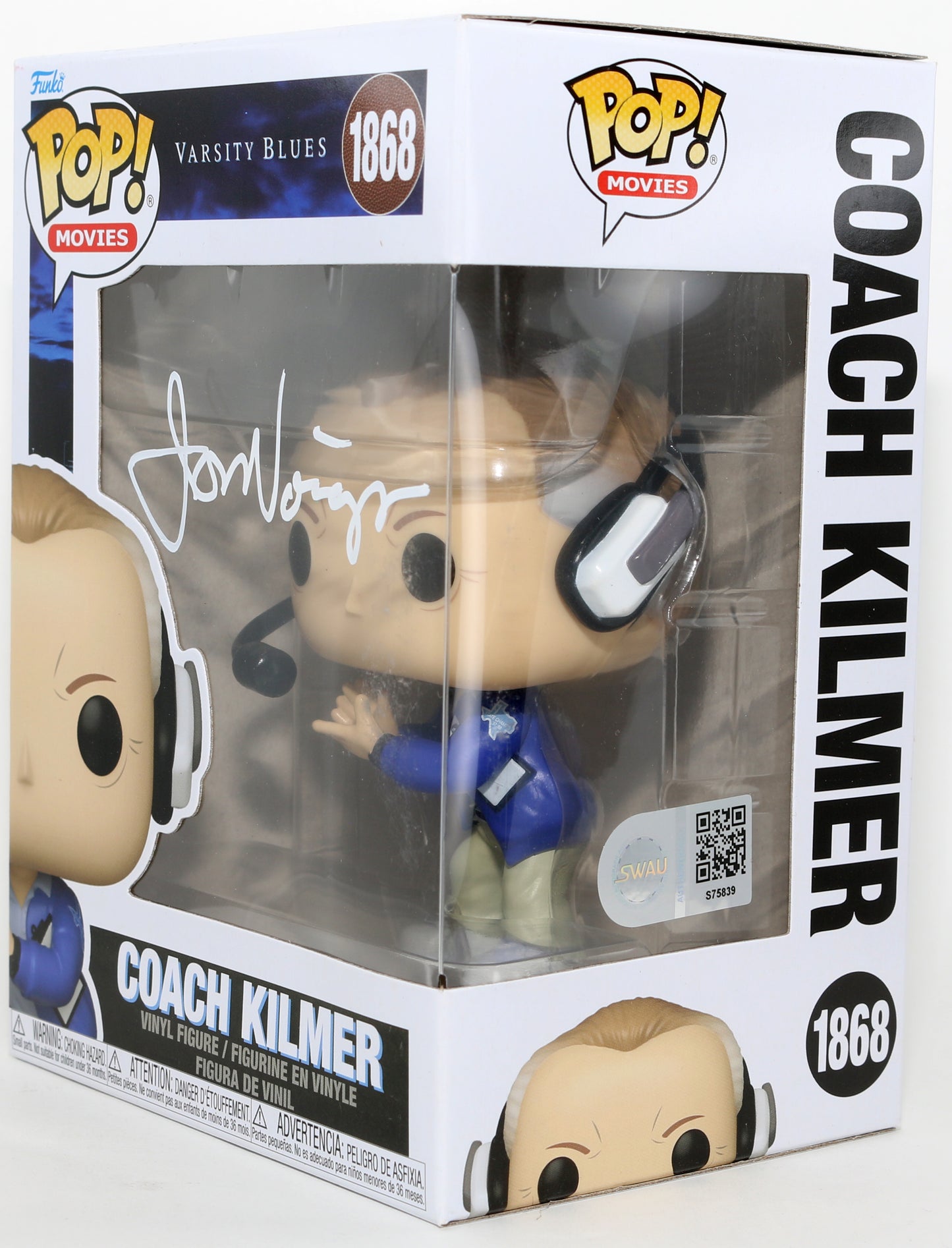 
                  
                    Jon Voight as Coach Bud Kilmer in Varsity Blues (SWAU) Signed Funko POP! #1868
                  
                