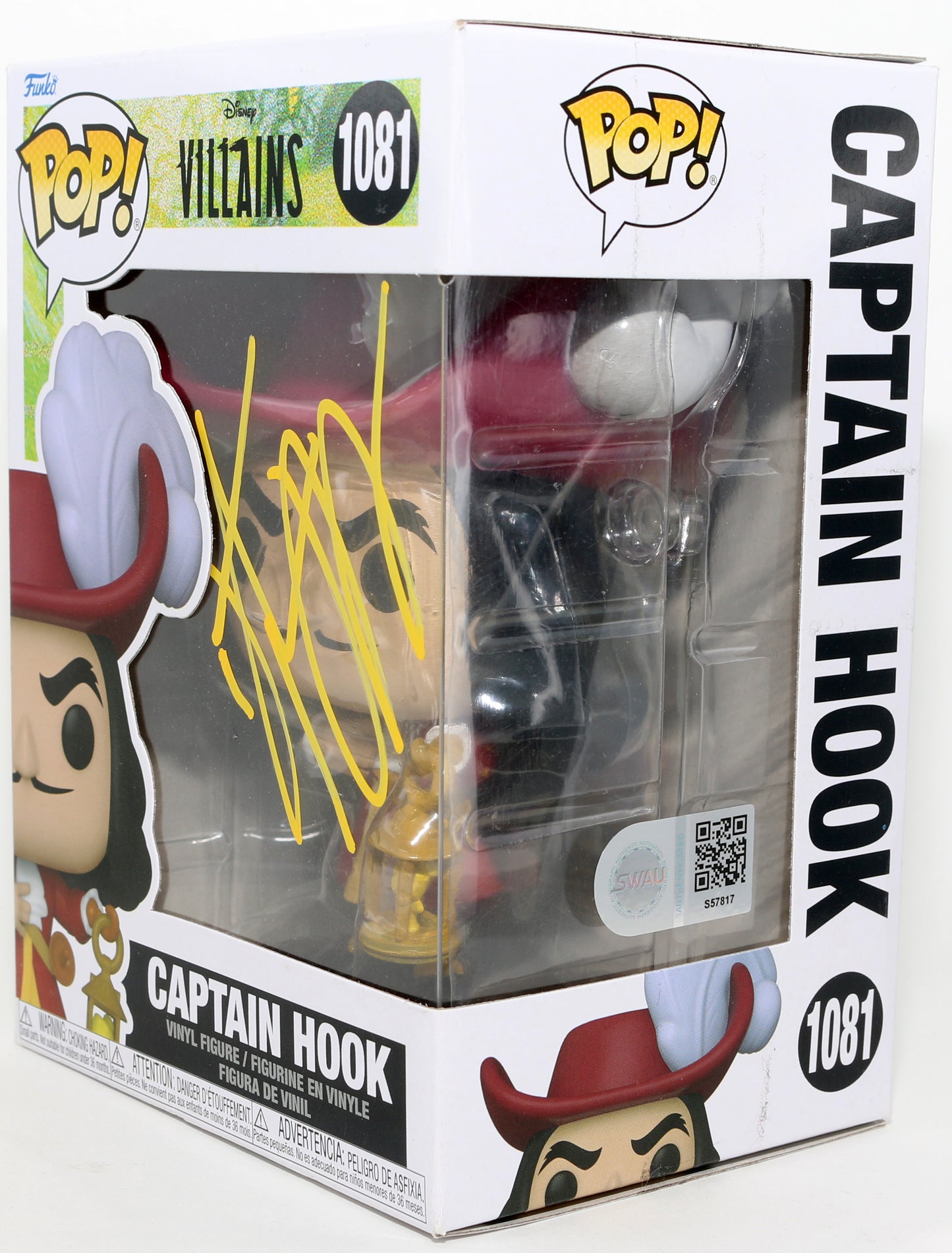 
                  
                    Dustin Hoffman as Captain Hook in Hook (SWAU) Signed Funko POP! #1081
                  
                