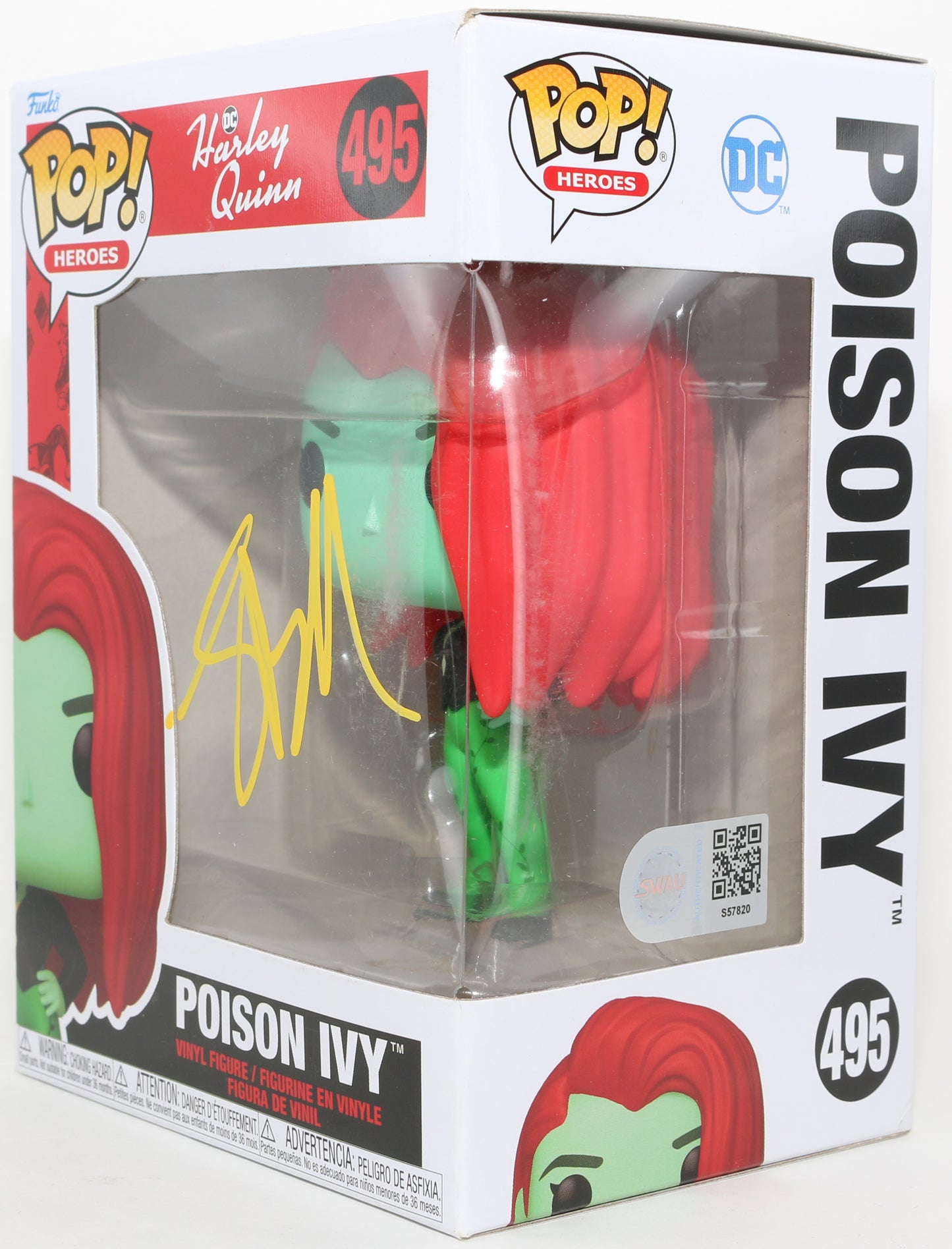 
                  
                    Lake Bell as Poison Ivy in DC's Harley Quinn (SWAU) Signed Funko POP! #495
                  
                