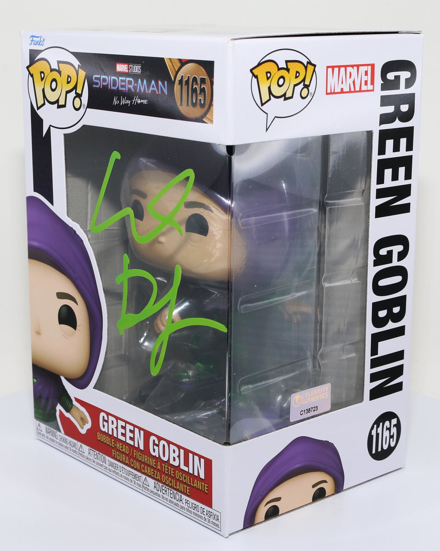 
                  
                    Wilem Dafoe as Green Goblin in Spider-Man: No Way Home (Celebrity Authentics) Signed POP! Funko #1165
                  
                