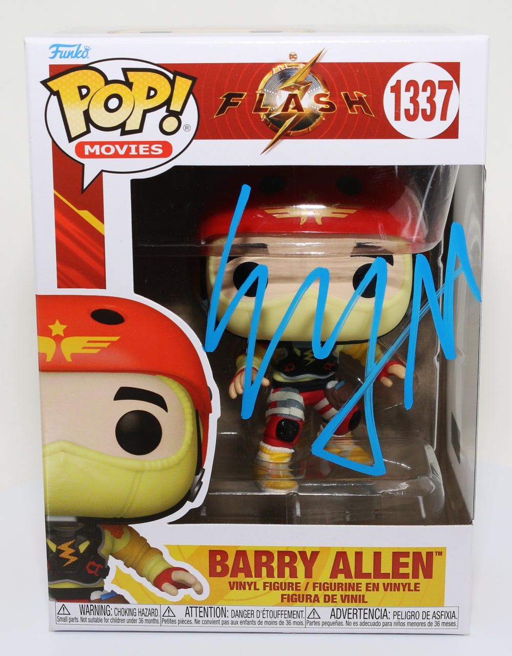 Ezra Miller as Barry Allen in The Flash (Celebrity Authentics) Signed Funko POP! #1337