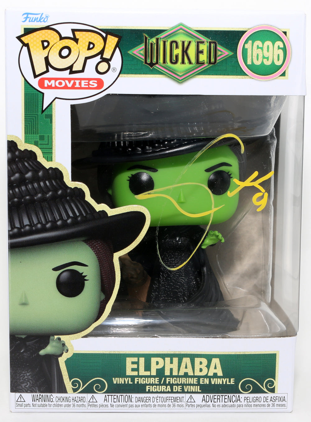 Cynthia Erivo as Elphaba in Wicked Signed Funko POP! #1696