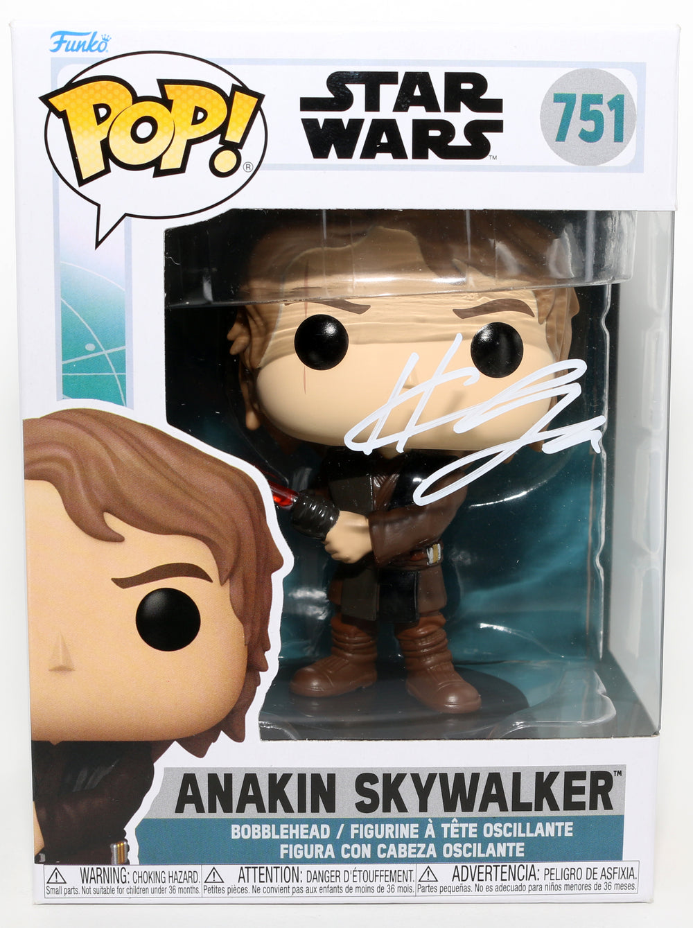 Hayden Christensen as Anakin Skywalker in Star Wars: Ahsoka Signed Funko POP! #751