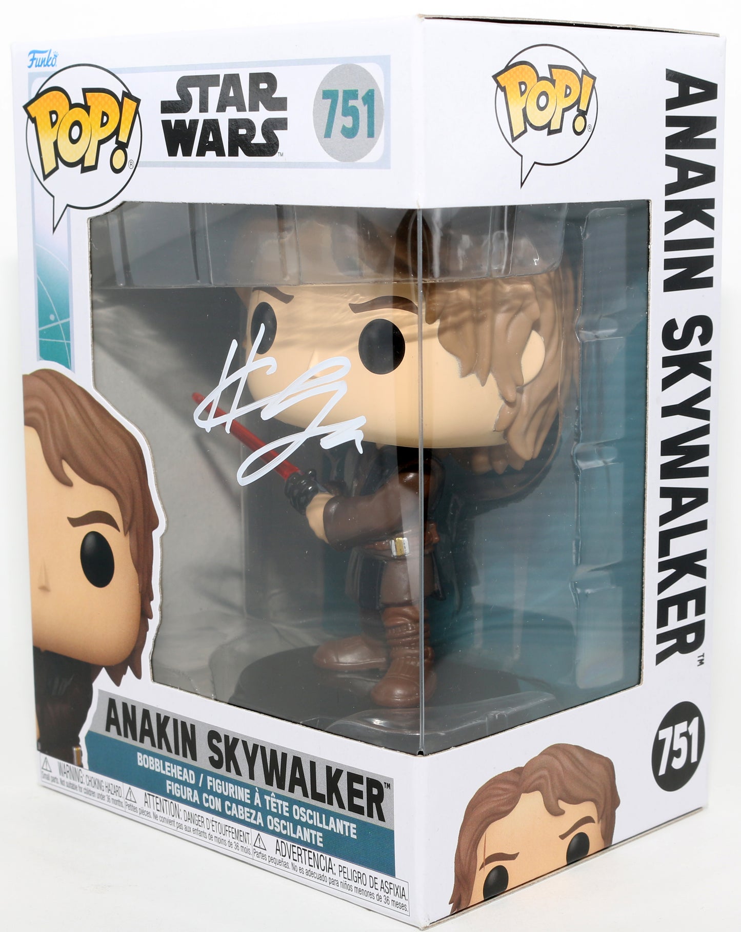 
                  
                    Hayden Christensen as Anakin Skywalker in Star Wars: Ahsoka Signed Funko POP! #751
                  
                